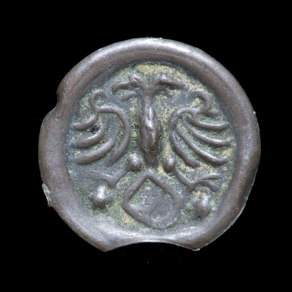 Penning, bracteaat, holmuntje of heller, z.j. (na 1528), stad Groningen