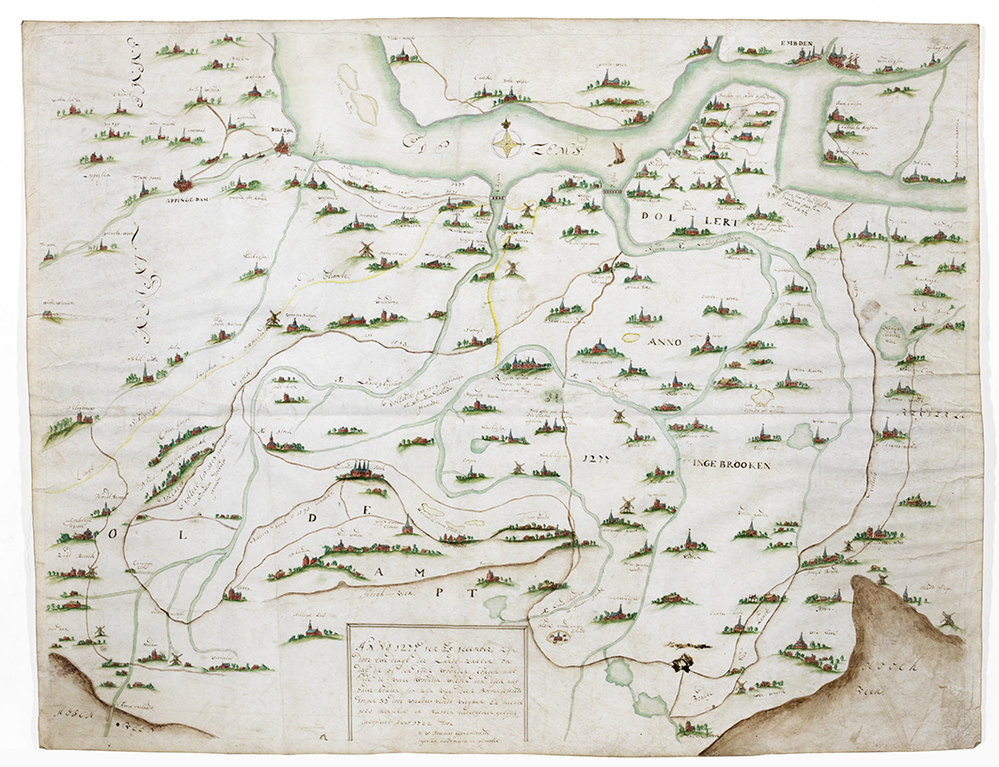 Kaart van het Dollardgebied (Oldambt) (kopie)