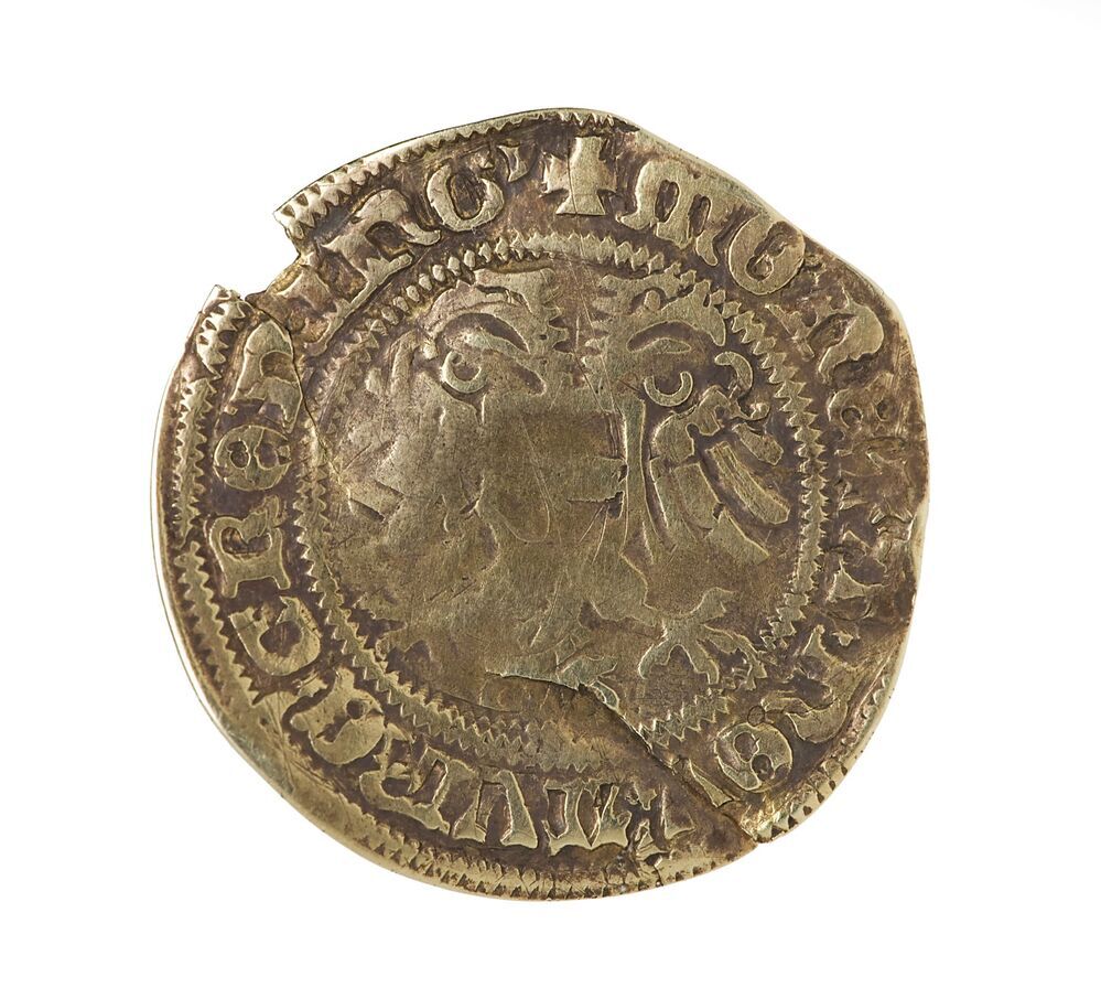 Arends- of Halve gulden ca 1502, stad Groningen