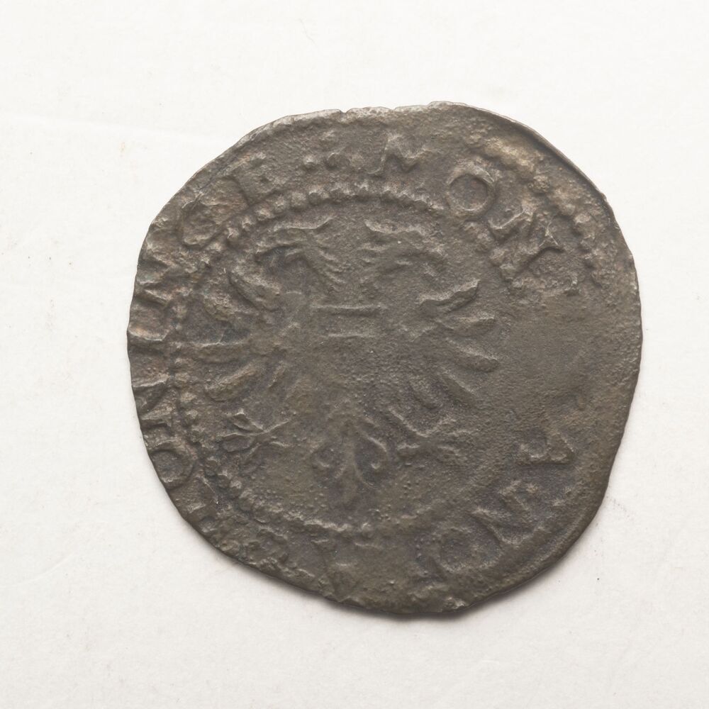 Dubbele plak (=¼ Brabantse stuiver), oord of magerman 1605, stad Groningen