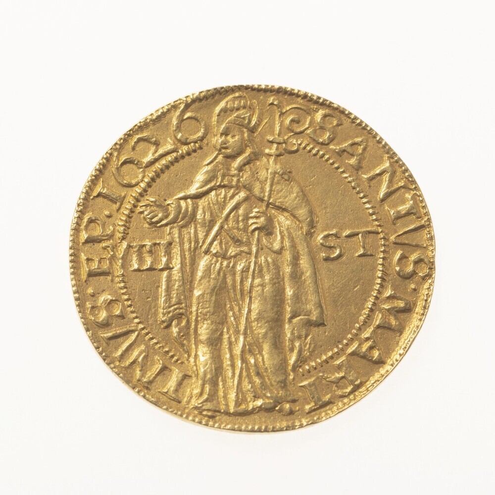 Langrok of dubbele Flabbe (=8 Stuivers) 1626, stad Groningen (gouden afslag)