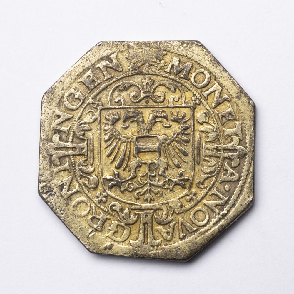 Proefstempel van een Flabbe (=4 stuivers) 1623, stad Groningen