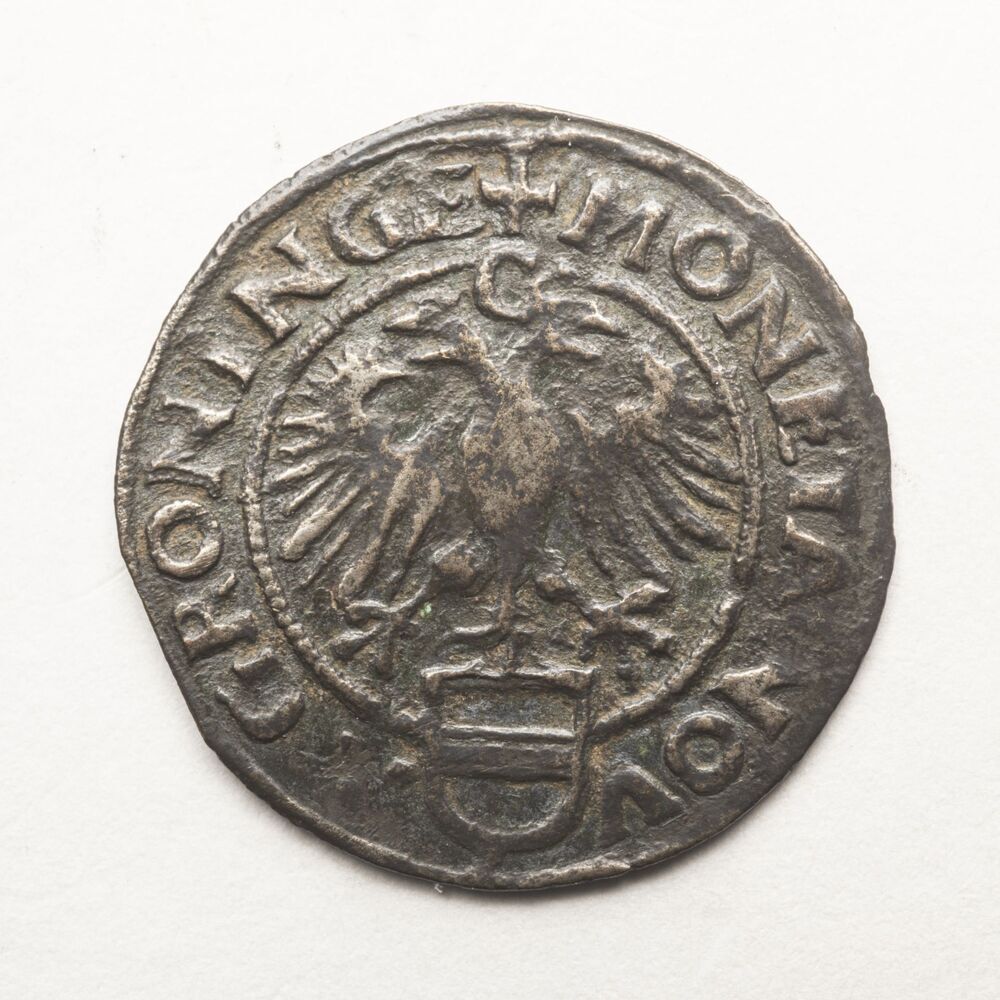 Magermanneke of ¼ vlieger (Groningse stuiver) of 1½ plak 1582, stad Groningen