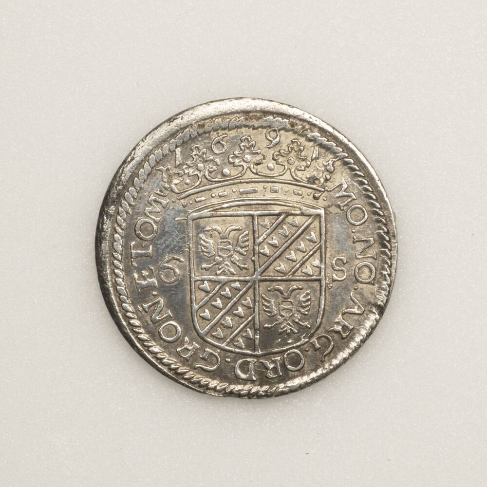 Rijder- of statenschelling (=6 stuivers) 1691, Groningen (Stad en Lande)