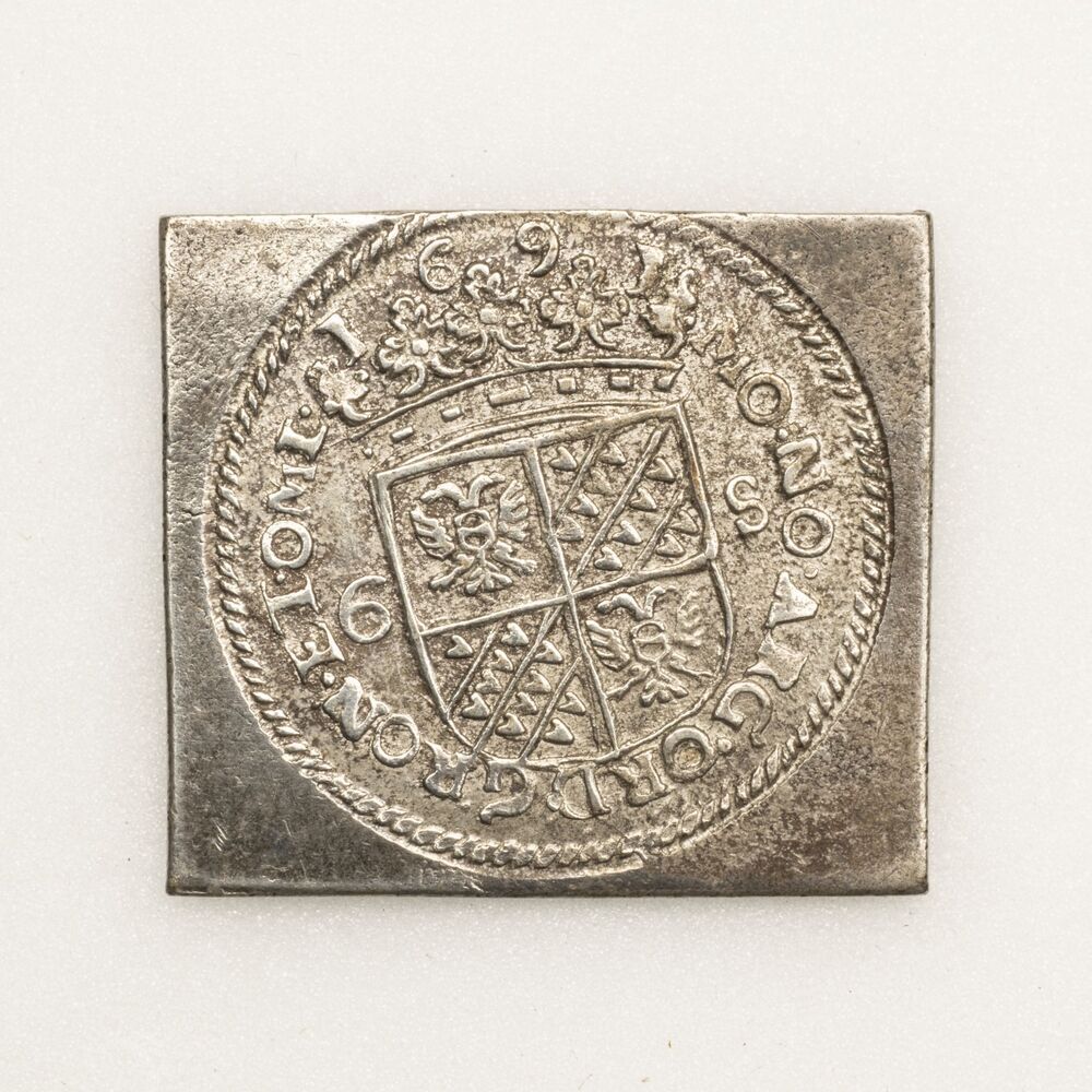 Rijder- of statenschelling (=6 stuivers) 1691, vierkante afslag, Groningen (Stad en Ommelanden)