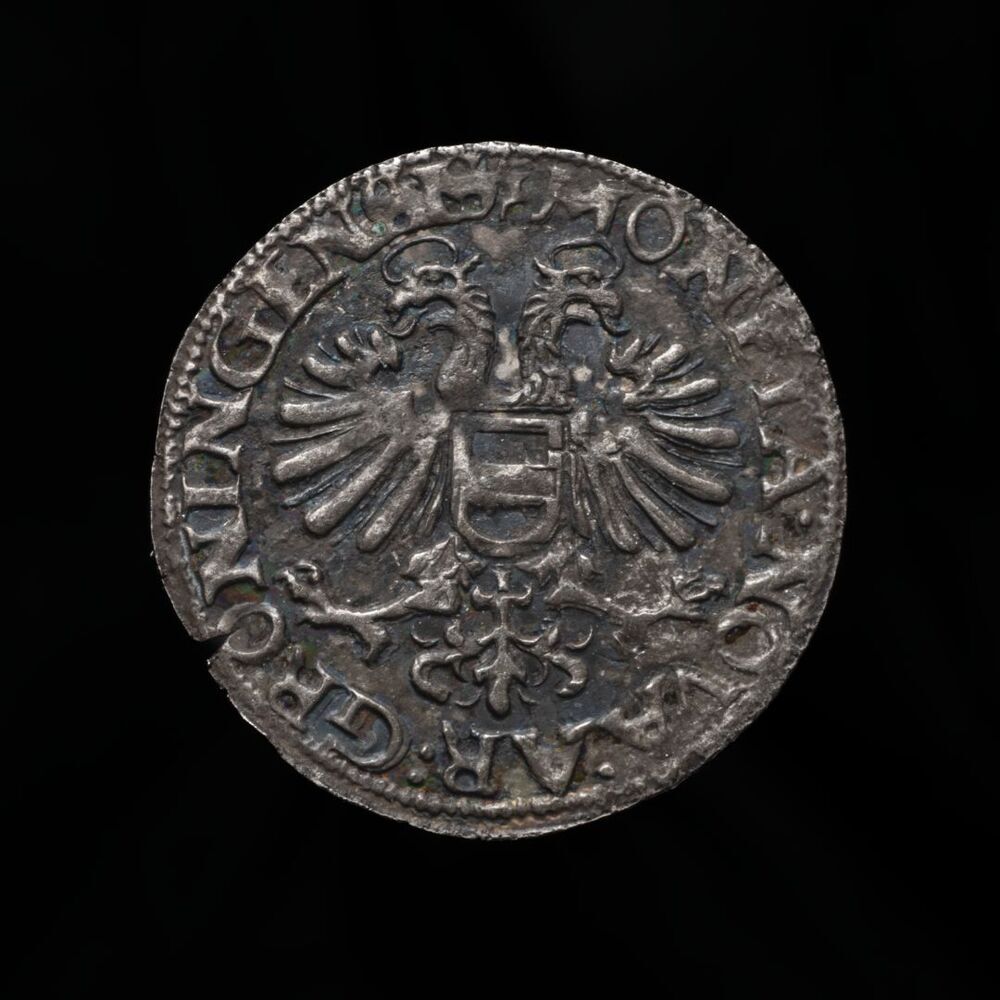 Halve jager of Groningse Stuiver van 6 (zes) plakken1593, stad Groningen