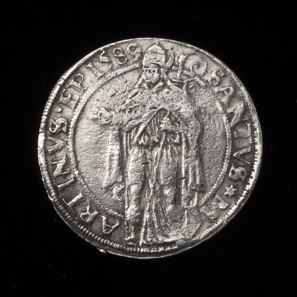 Langrok of dubbele Flabbe (=8 Stuivers) 1589, stad Groningen