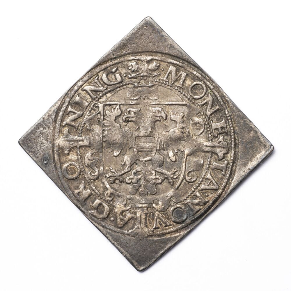 Proefstempel van een Flabbe of Dubbele Jager (=4 Stuiver) 1635, stad Groningen