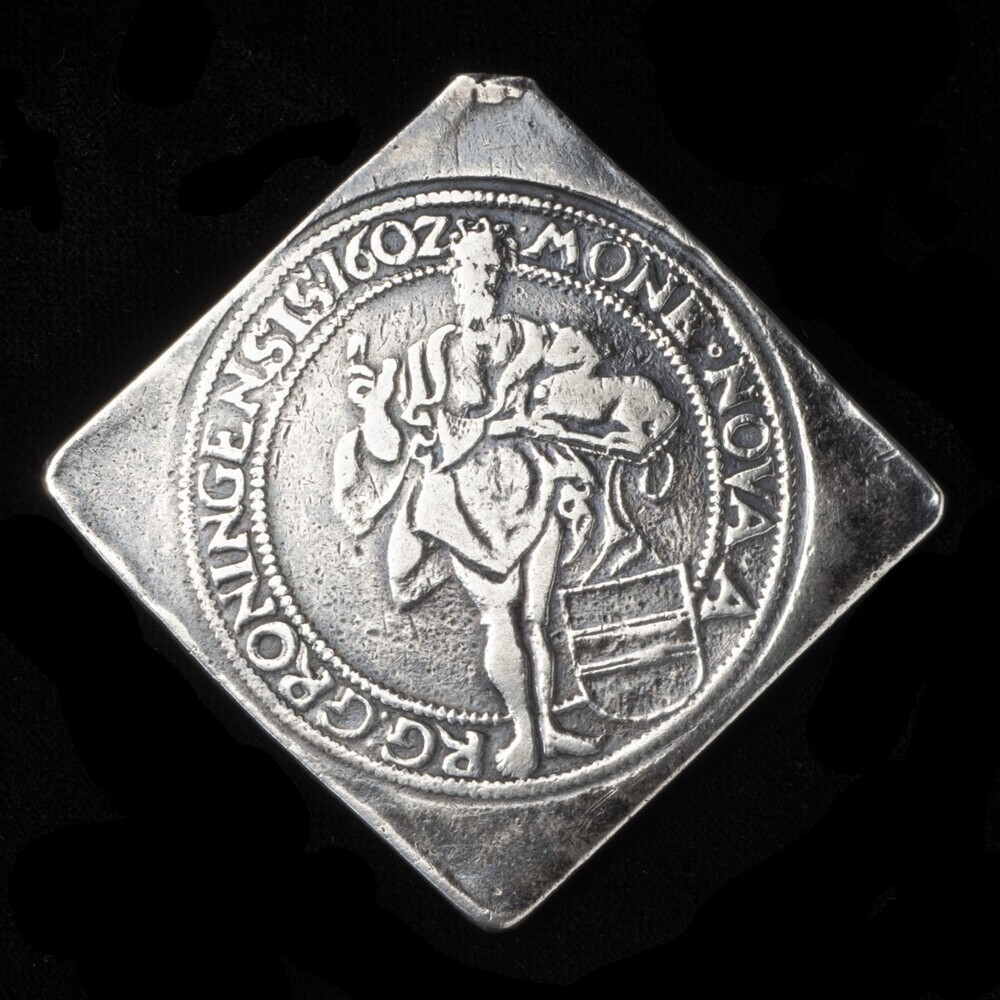 Rijksdaalder 1602, stad Groningen in vierkante proefslag