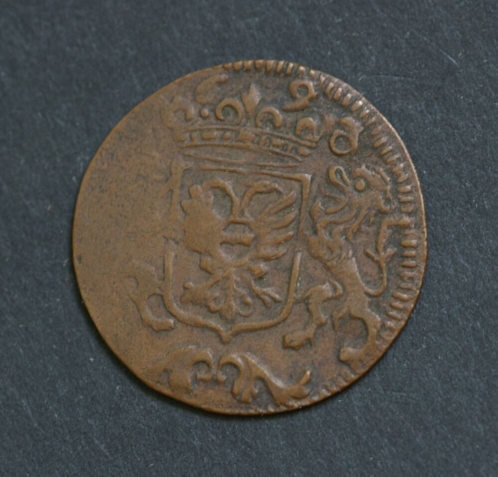 Duit of achtste stuiver 1690, stad Groningen