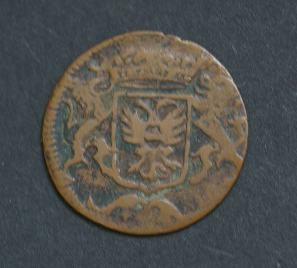 Duit of achtste stuiver 1690, stad Groningen