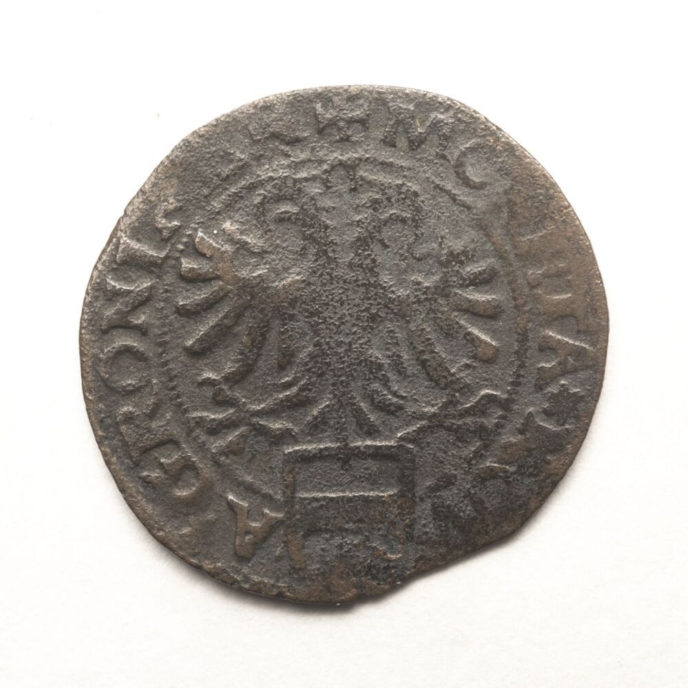 Magermanneke of ¼ vlieger (Groningse stuiver) of 1½ plak 1581, stad Groningen