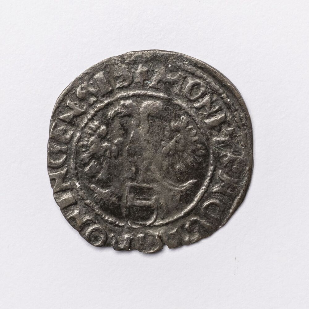 Plak (= 1/6 stuiver Gronings) 1591, stad Groningen