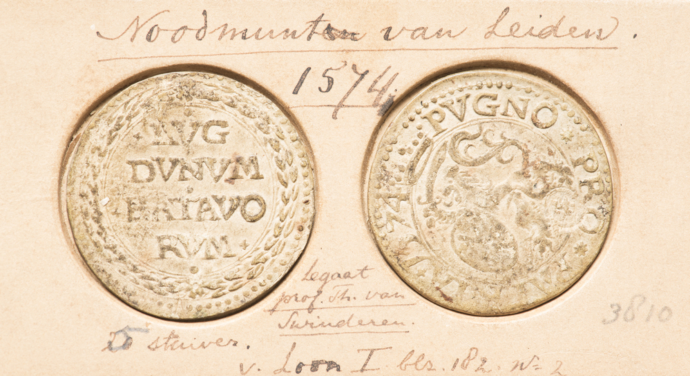 Noodmunt 5 Stuivers 1574, Leiden