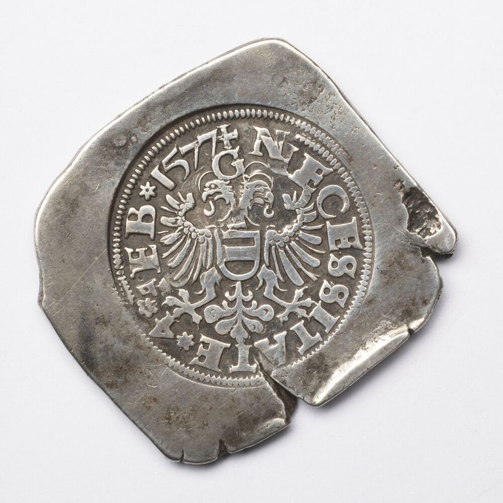 Noodmunt halve Rijks- of Koningsdaalder 1577, stad Groningen