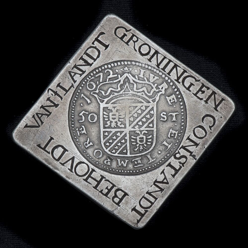 Stad en Lande, rijksdaalder 1672 van 50 (vijftig) stuiver