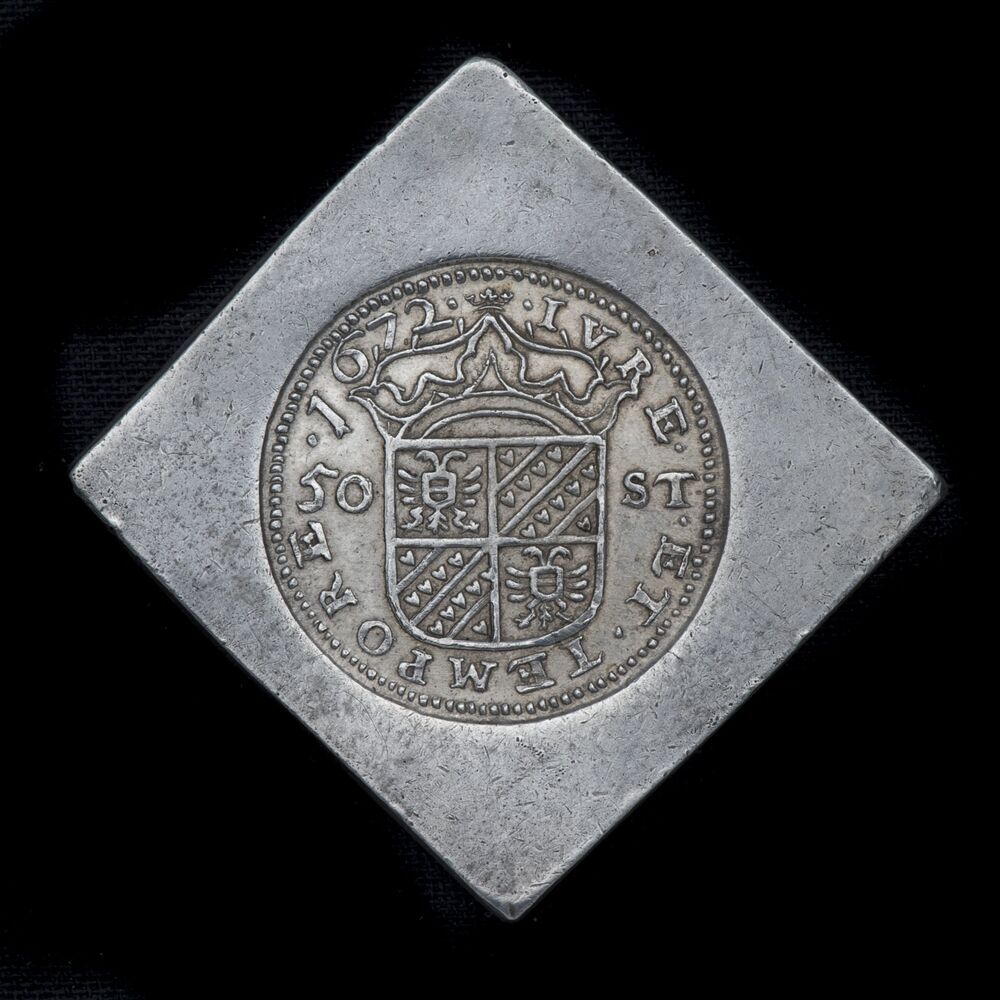 Stad en Lande, rijksdaalder 1672 van 50 (vijftig) stuiver