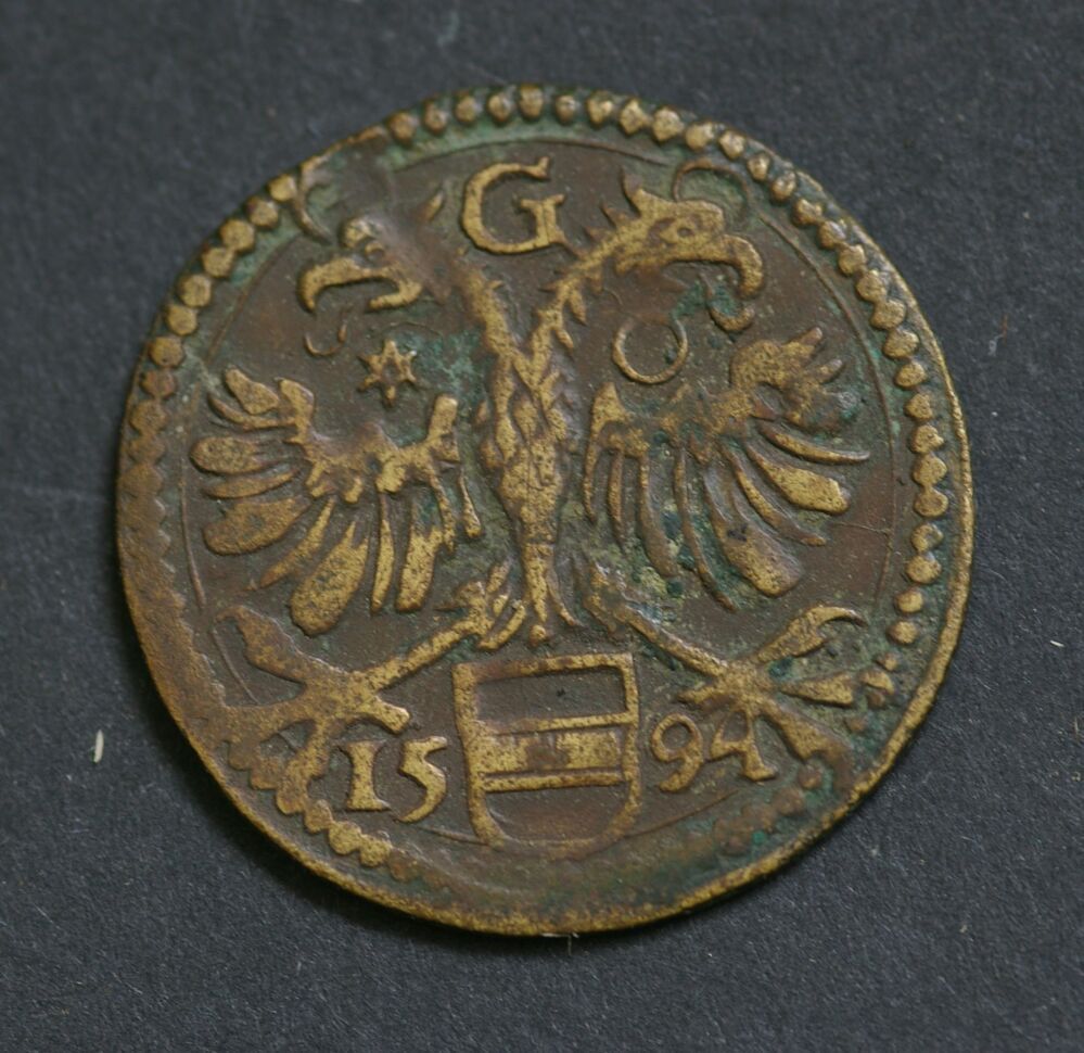 Raadsteken of -loodje 1594, stad Groningen