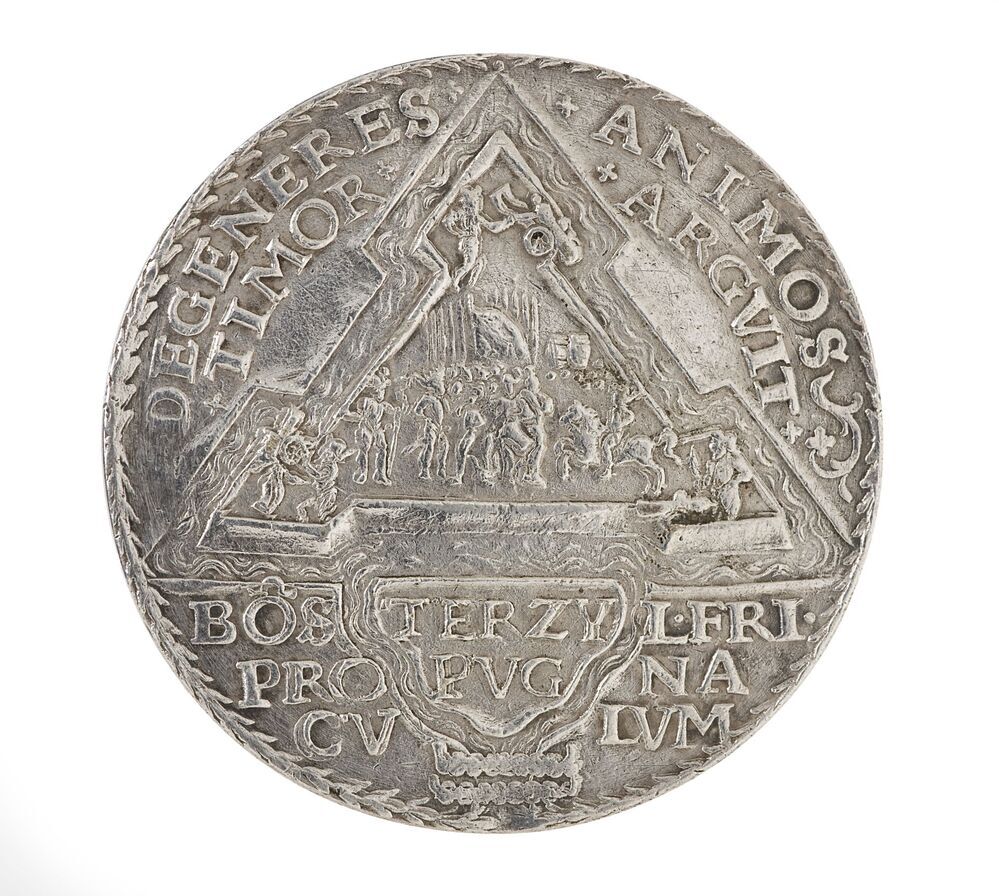 Beloningspenning verdediging schans Bomsterzijl, 1581