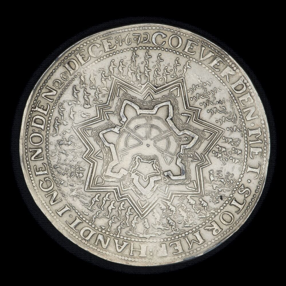 Herdenkingspenning Groningen verlost van het beleg en de verovering van Coevorden door de Groningers in 1672