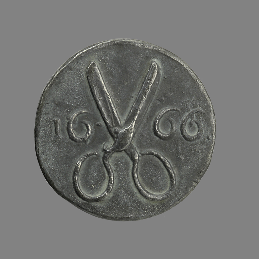 Gildepenning van kleermakers in Groningen