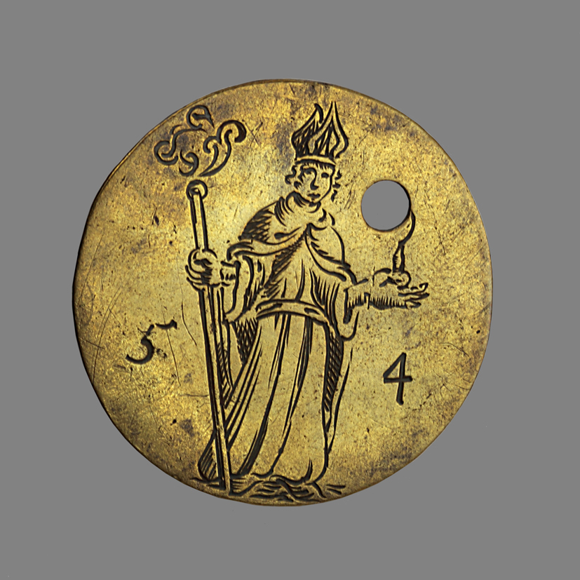 Gildepenning van de schoenmakers in Groningen