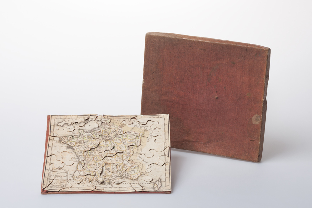 Legprent 'Nieuwe kaart van Frankrijk, verdeeld in departementen'