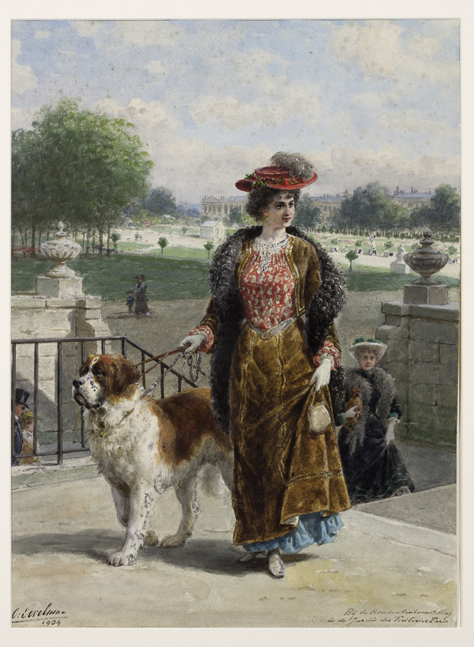 Dame met St. Bernard