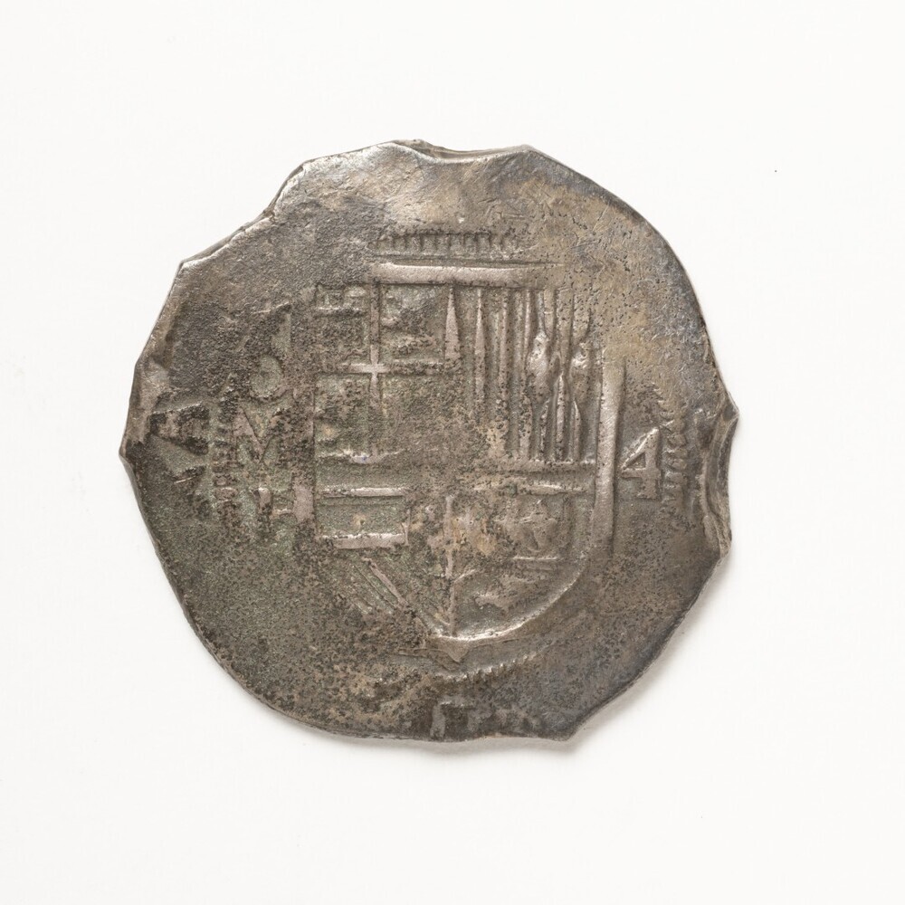 4 Realen, Mexico. Geslagen onder Philips II koning van Spanje.