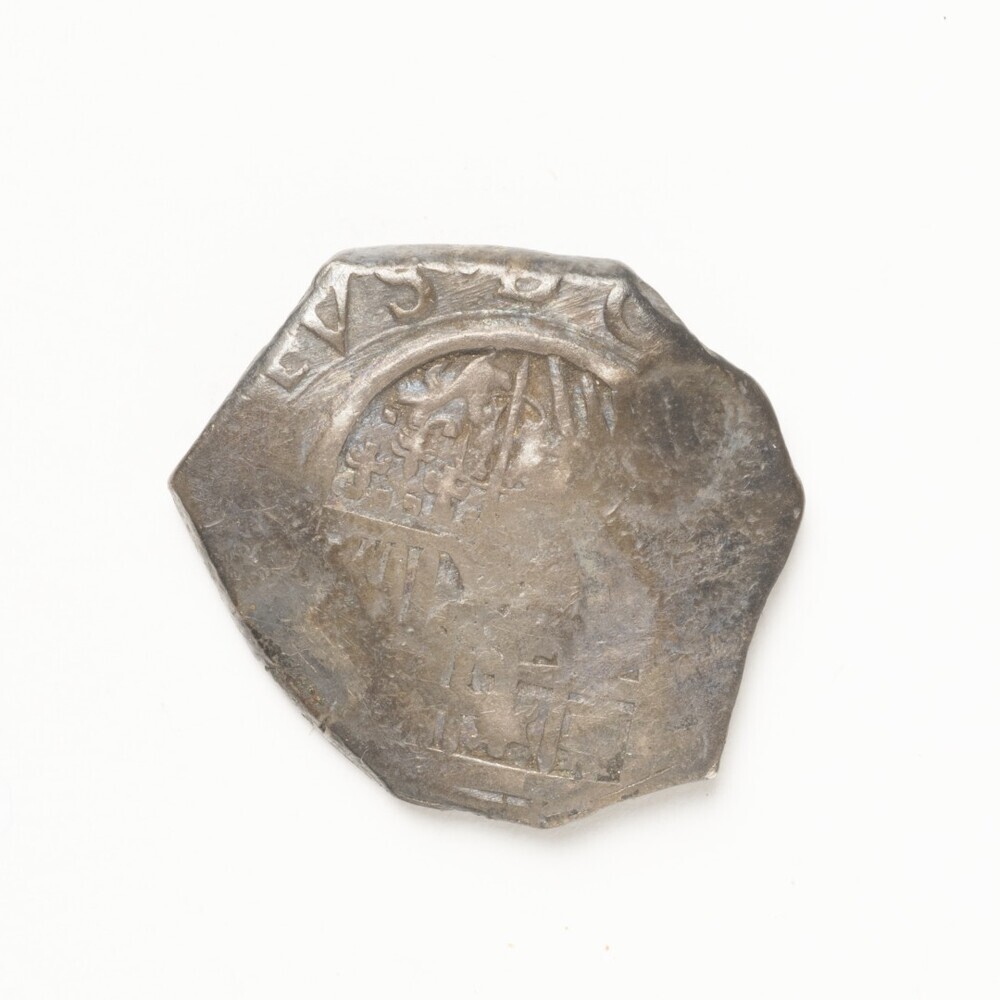 Vijftien zilveren munten, alle uit het laatst van de 16e en het begin van de 17e eeuw.