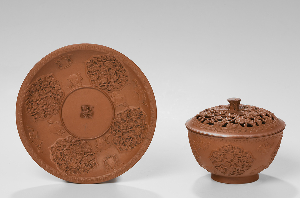 Dekselkom met onderschotel