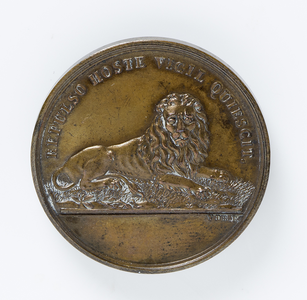 Penning Studenten-flankeurs Compagnie door de Curatoren van de Groninger Hoogeschool, 1831