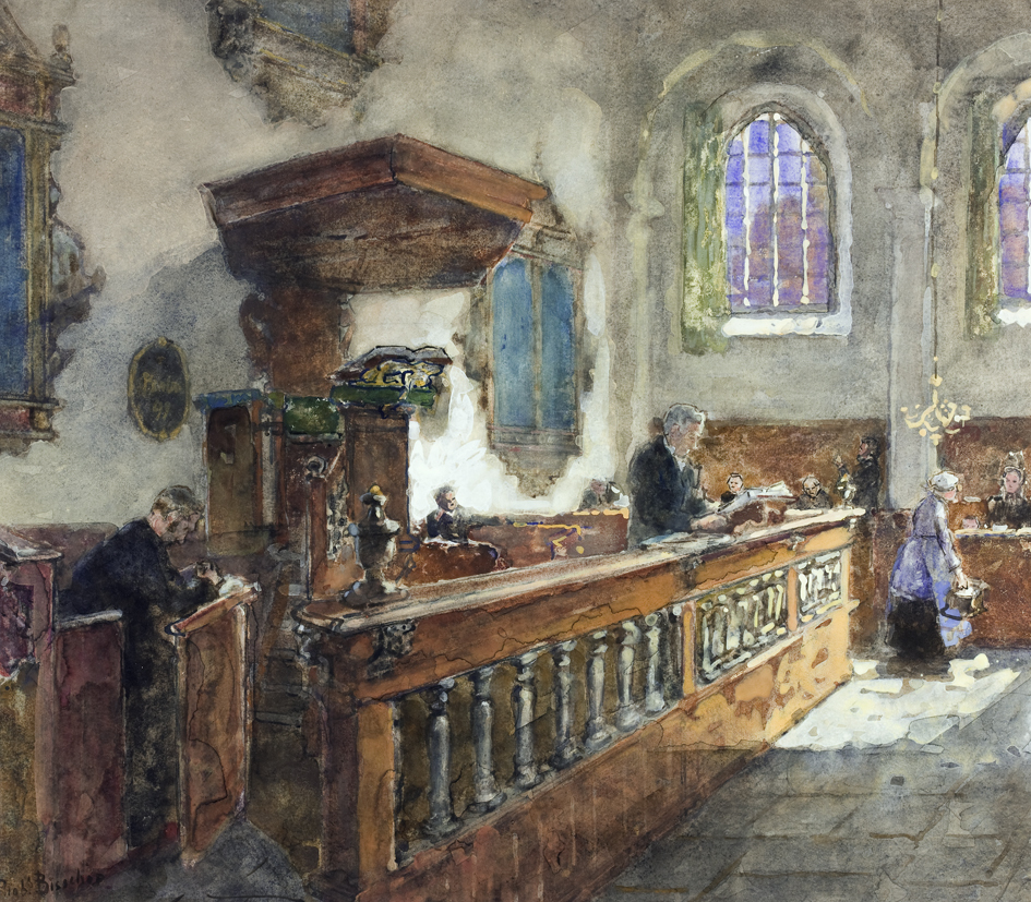 Dorpskerk (te Heeze) voor de preek