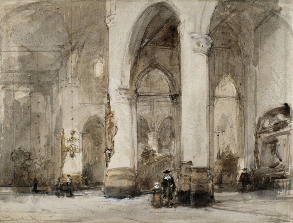 Interieur van de Laurenskerk te Rotterdam