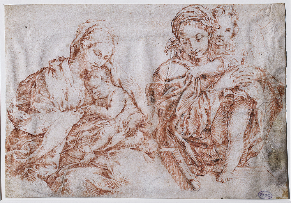 Moeder met kind (dubbelbeeld)