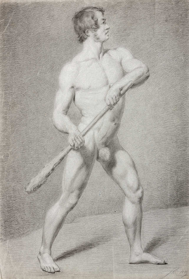 Modelstudie naar manlijk naakt