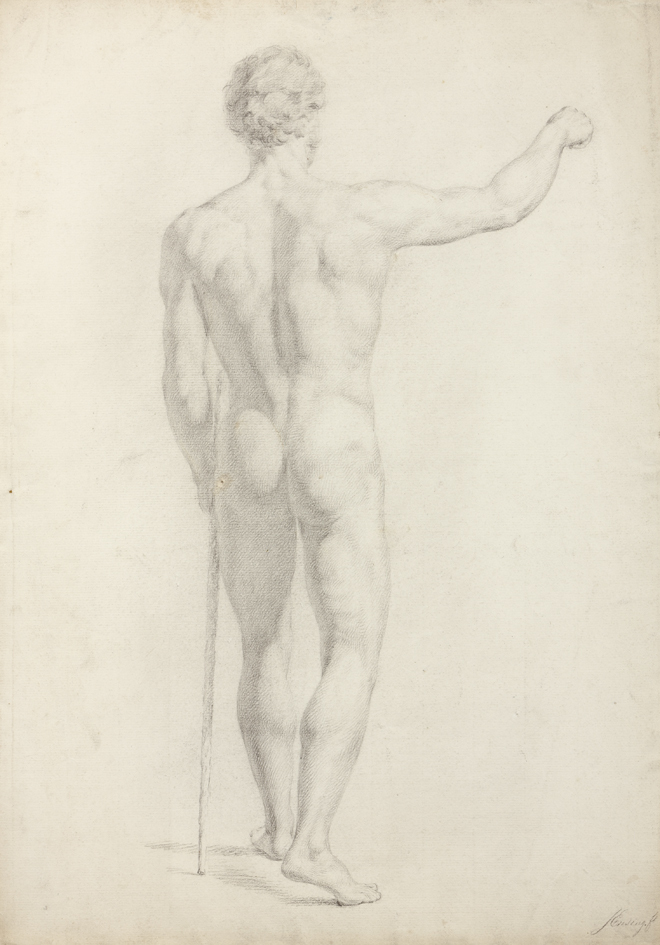 Modelstudie naar manlijk naakt