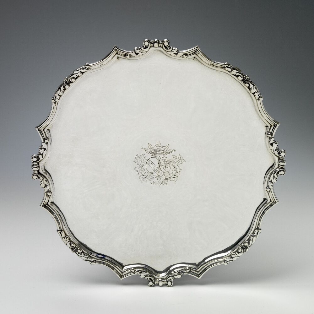 Dienblad met familiewapen Clant / Gruys