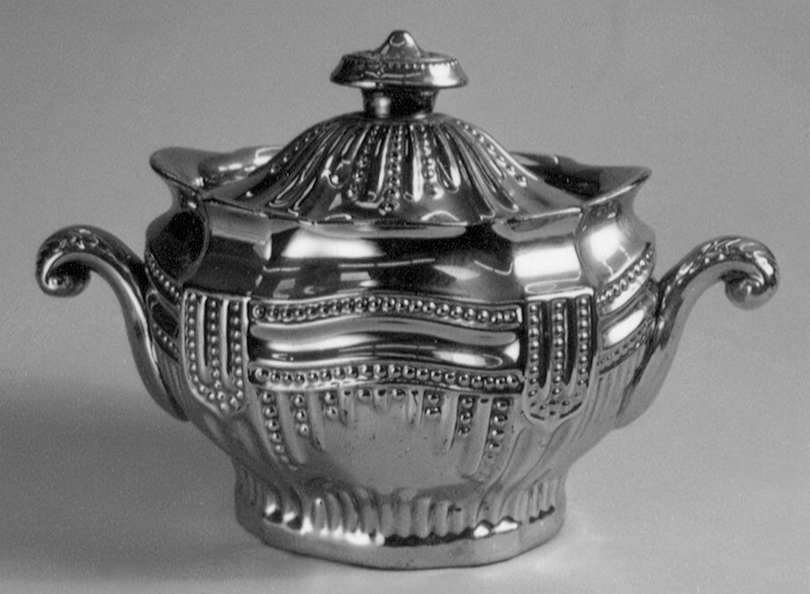 Suikerpot van zilverlustre