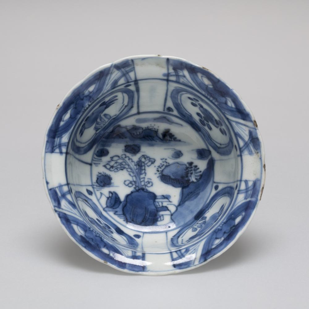 Klapmutskom met rivierlandschap