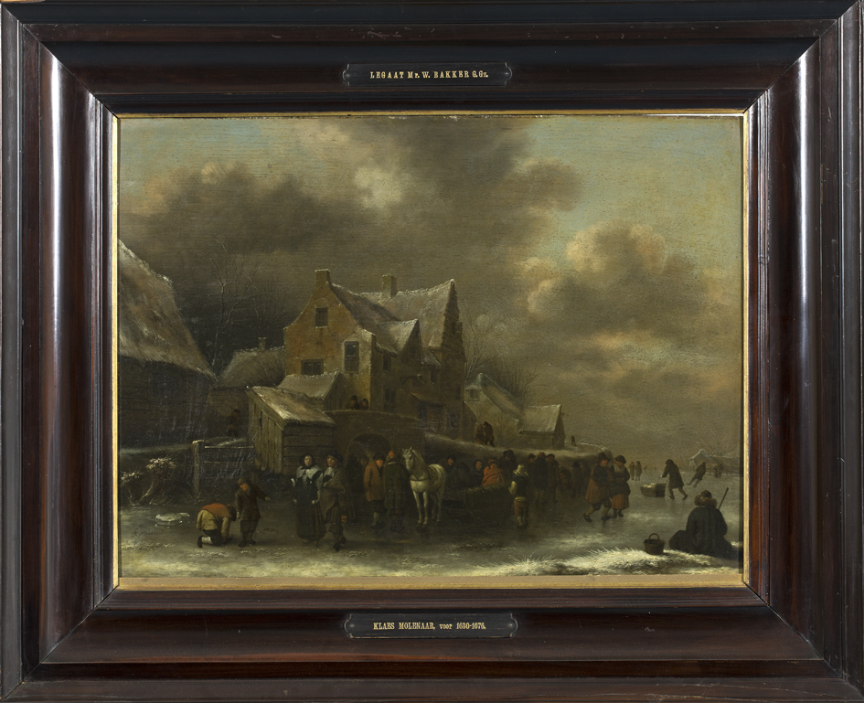 Wintergezicht - ijsvermaak