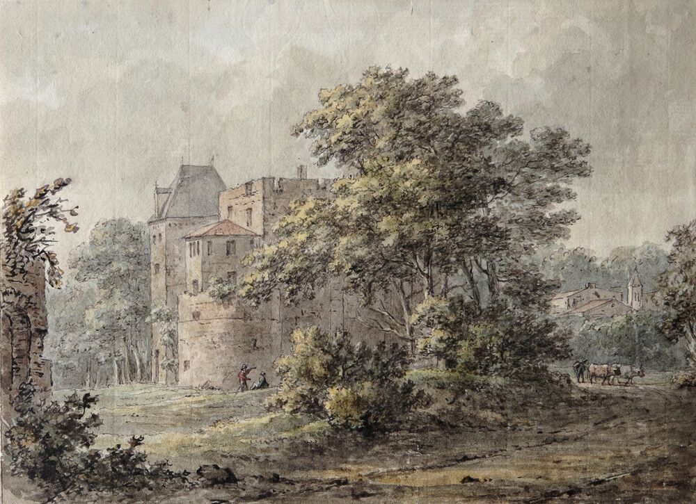 Kasteel in een bosrijke omgeving (De Haar bij Vleuten?)