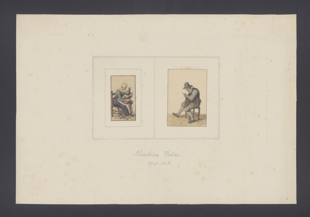 Vrouw met kind op schoot