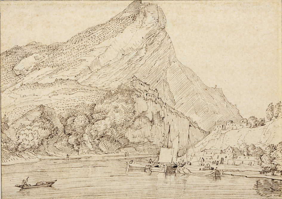 Gezicht op een bergmeer in de Italiaanse Alpen?