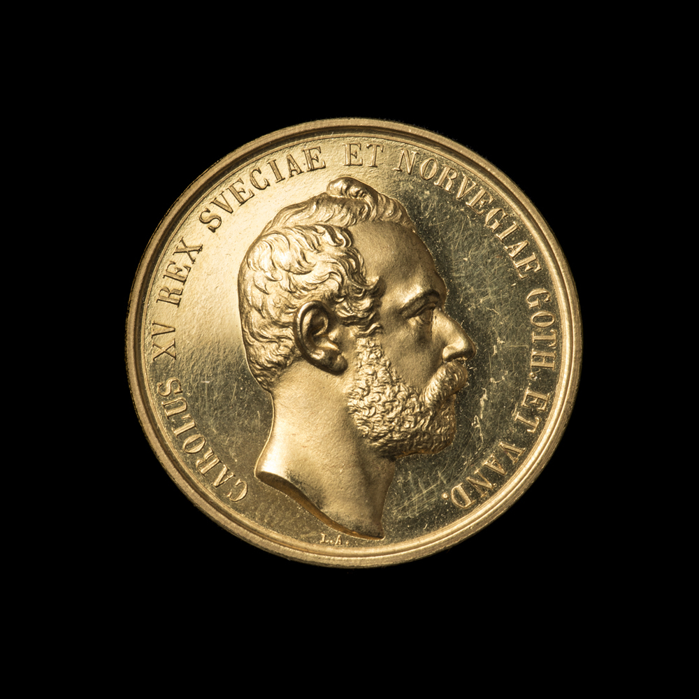 Medaille Kunsten en Wetenschappen Karel XV (1859-1872)