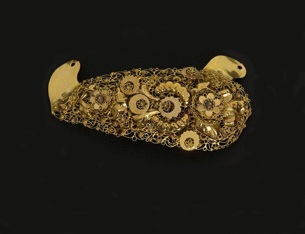 Gouden voorhoofdsplaat