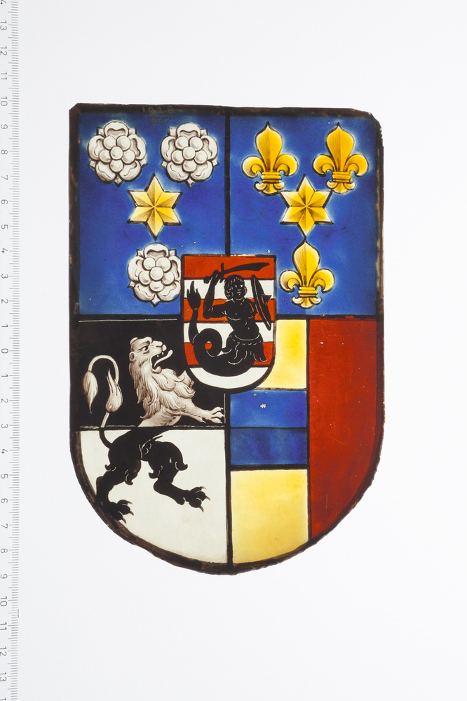 Ruitje van gebrandschilderd glas