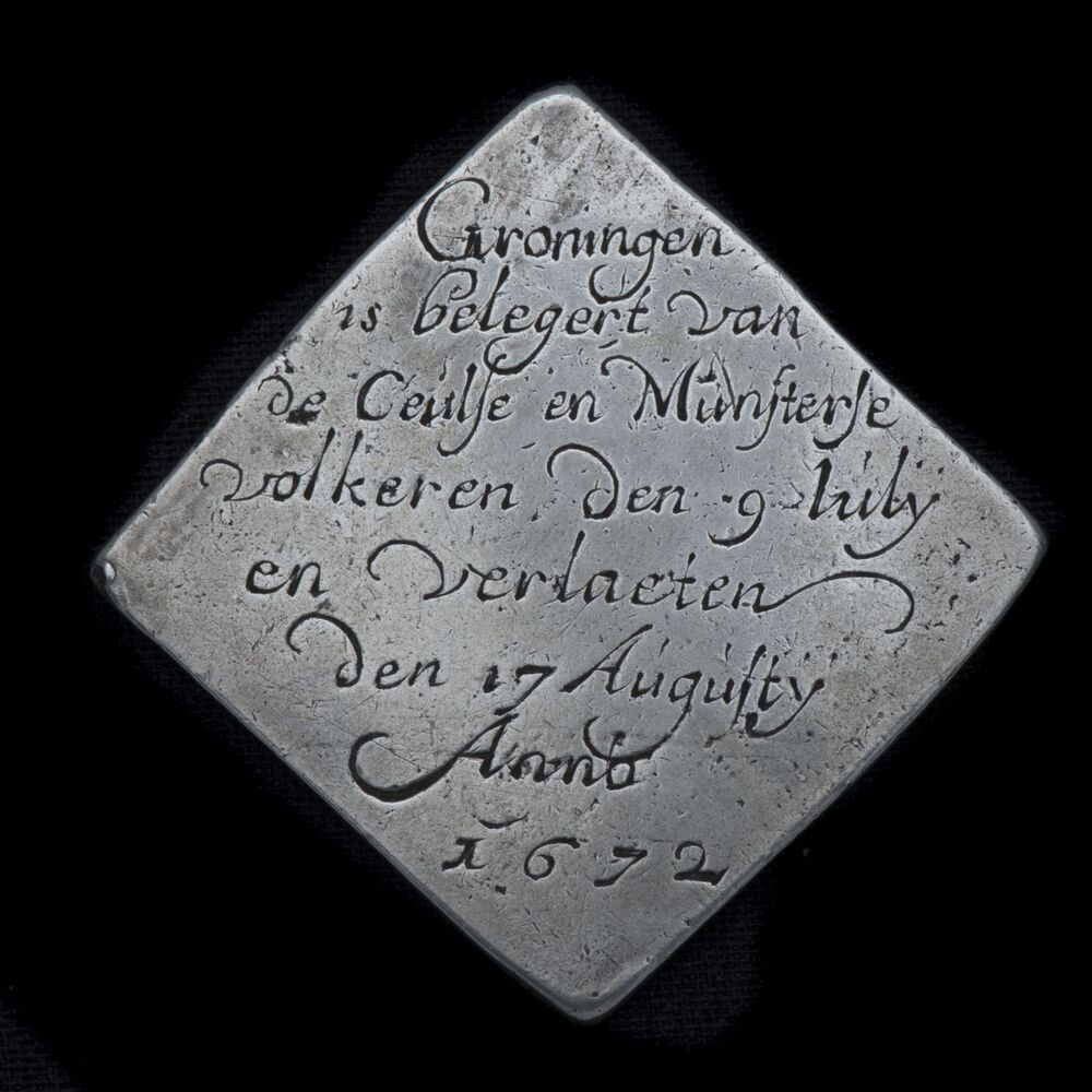 Noodmunt rijksdaalder van 50 (vijftig) stuiver 1672, Groningen Stad en Lande