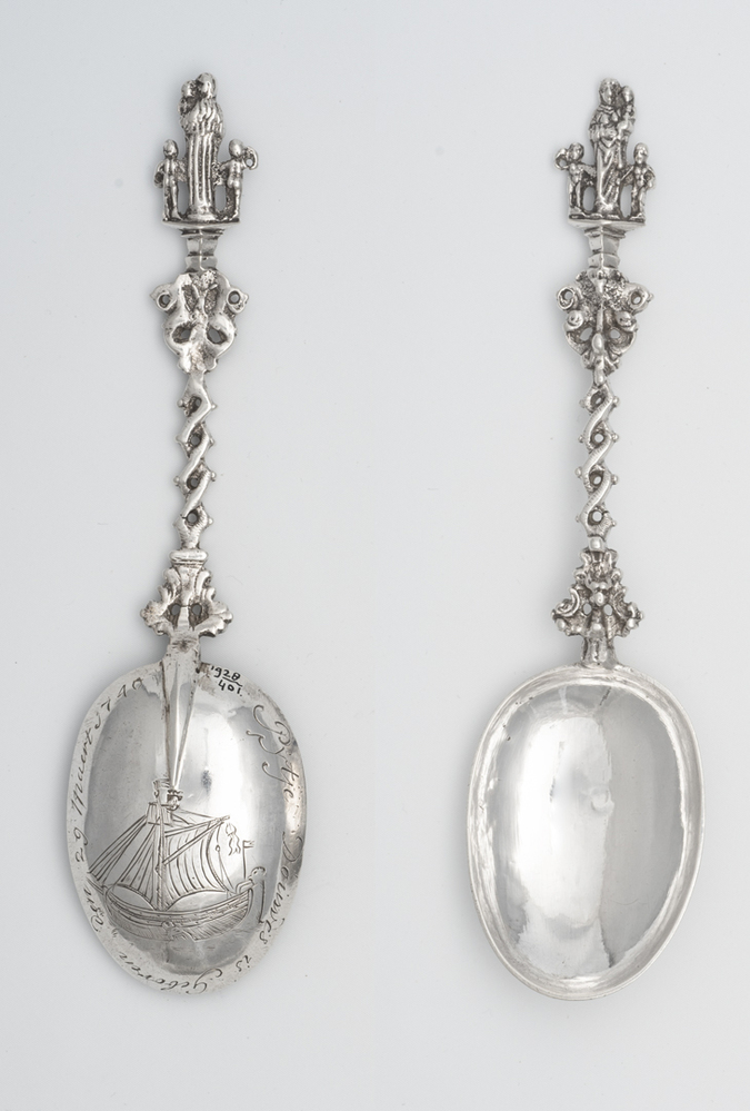 Geboortelepel van zilver