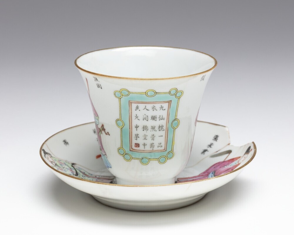 Chocoladekop en schotel